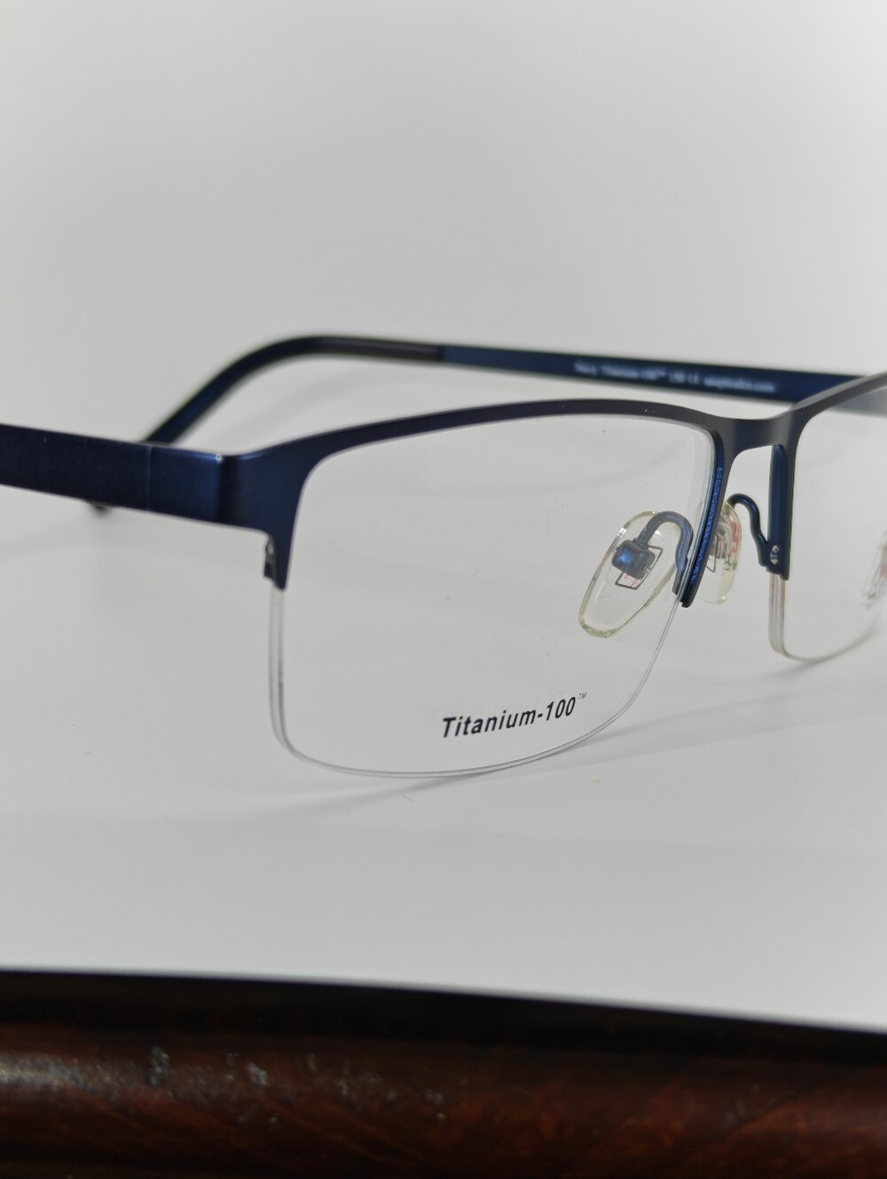 Men's XXL Titanium Navy Frame. AA Optical. 59-17. 150. Trojan. Blue - Picture 5 of 8